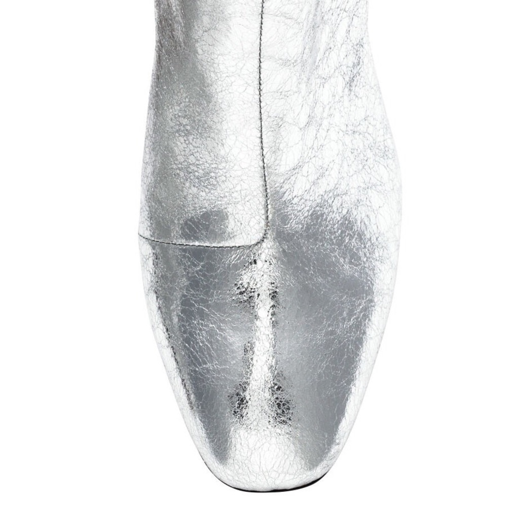 NWOT Silver H&M ankle boots size 6 - Picture 1 of 5